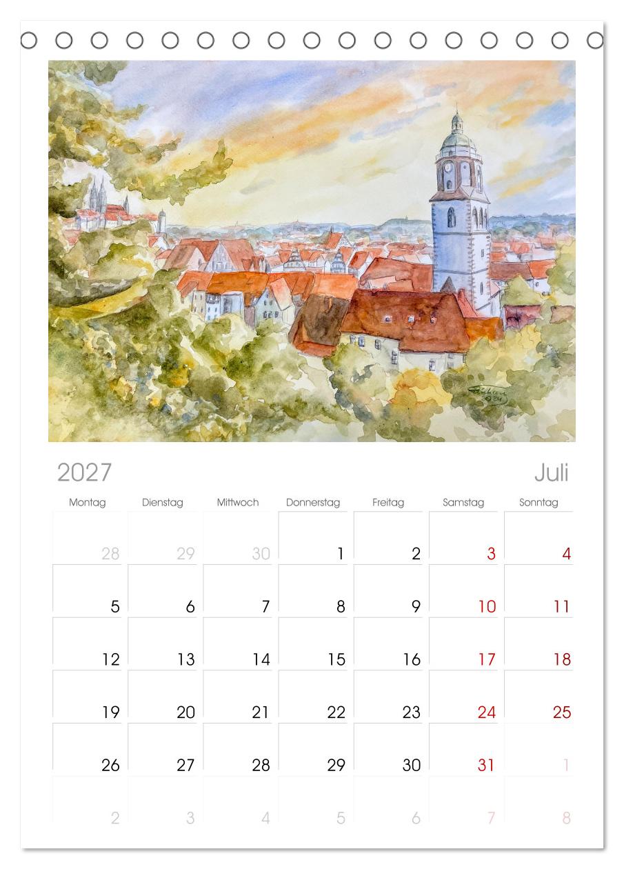 Dresden und das Elbtal - Ein Aquarellkalender von Claudia Pinkau
