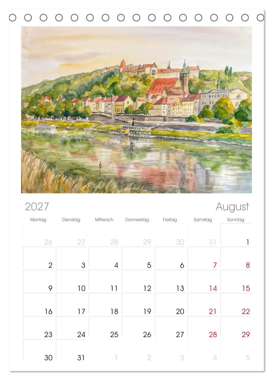 Dresden und das Elbtal - Ein Aquarellkalender von Claudia Pinkau