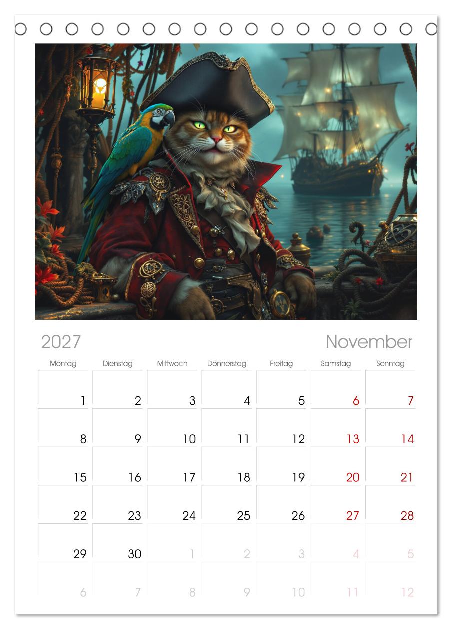 Piratenkatzen- Samtpfoten auf Kaperfahrt