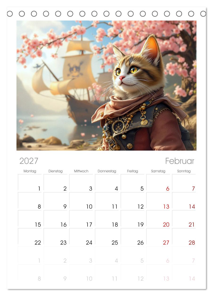 Piratenkatzen- Samtpfoten auf Kaperfahrt