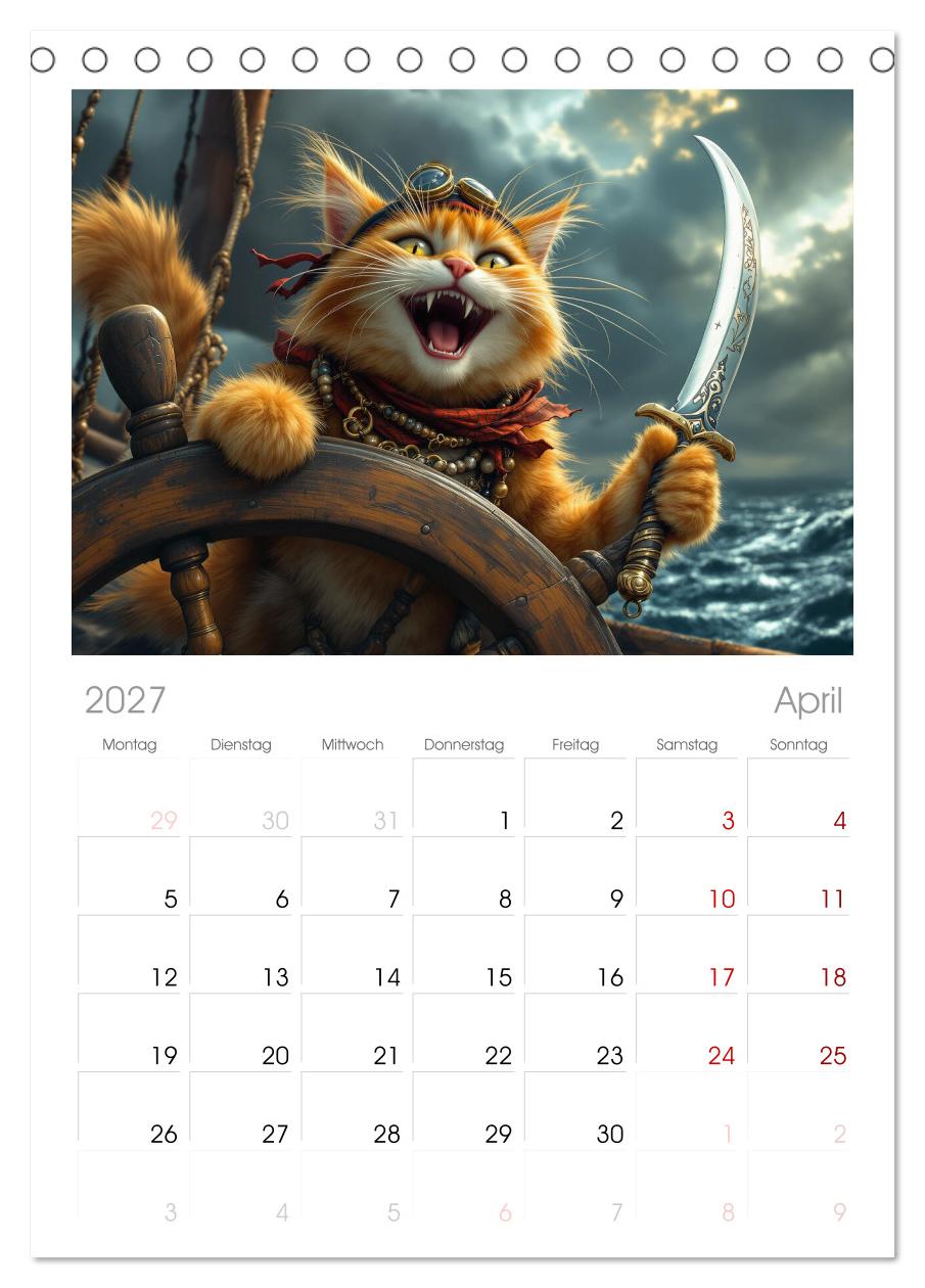 Piratenkatzen- Samtpfoten auf Kaperfahrt
