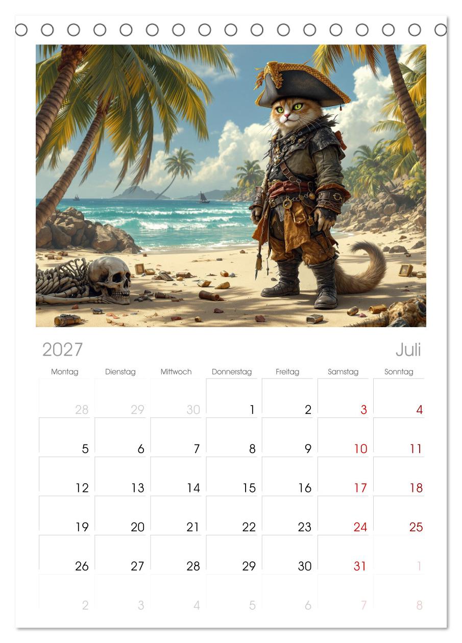 Piratenkatzen- Samtpfoten auf Kaperfahrt