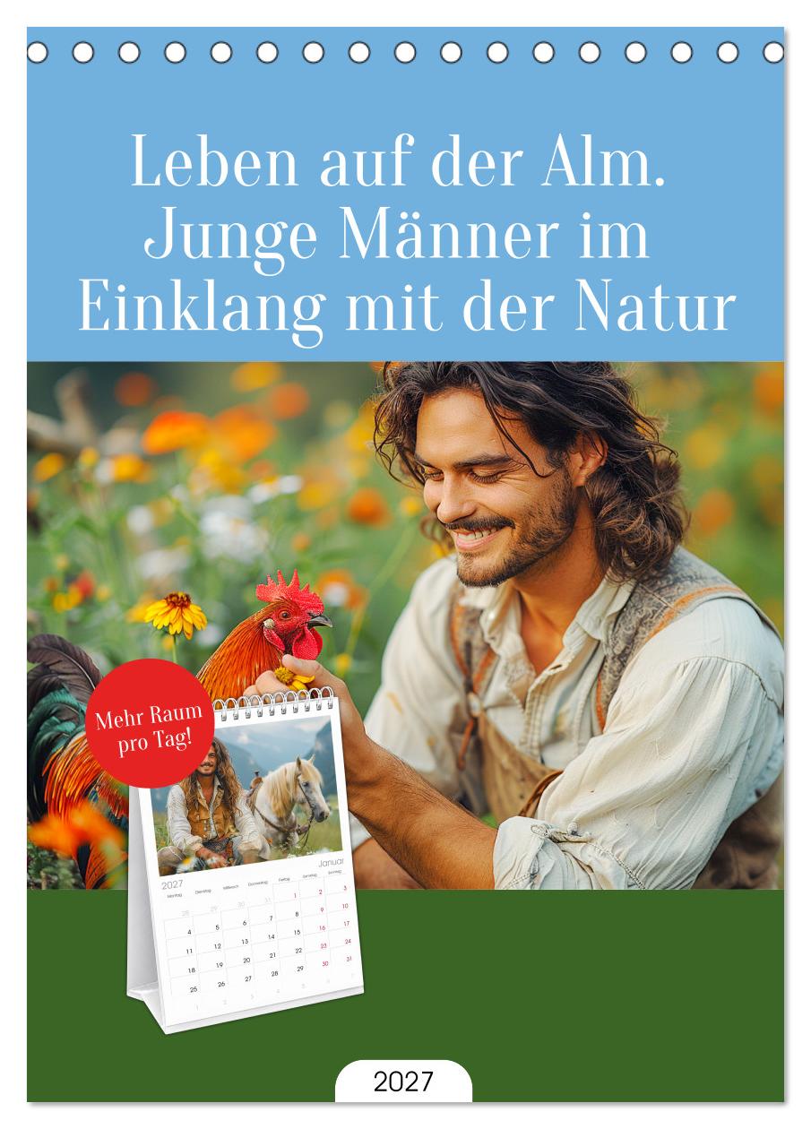 Leben auf der Alm. Junge Männer im Einklang mit der Natur