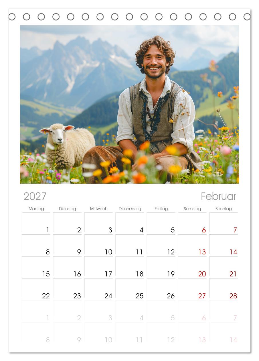 Leben auf der Alm. Junge Männer im Einklang mit der Natur