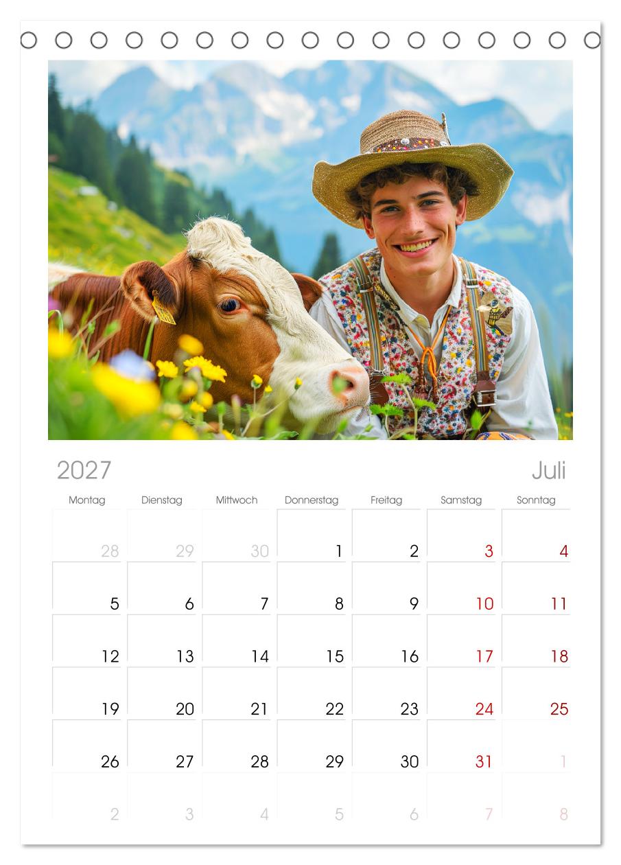 Leben auf der Alm. Junge Männer im Einklang mit der Natur
