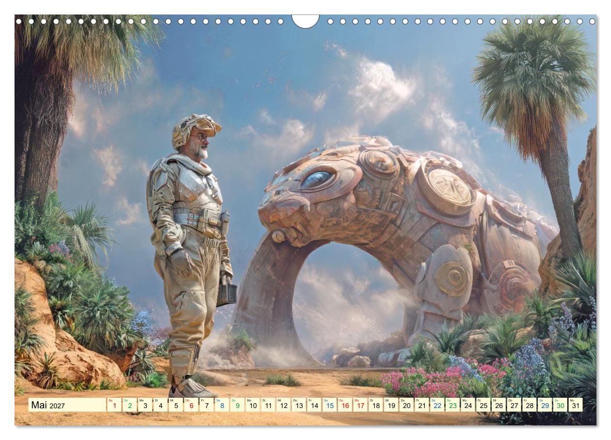 Prähistorische Bauten - Fantasie Illustrationen