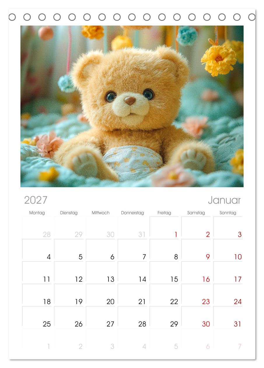 Teddy Babykalender - Jeden Monat zum Knuddeln süß