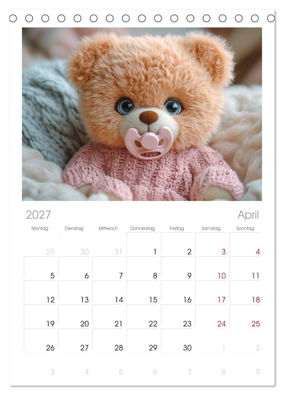 Teddy Babykalender - Jeden Monat zum Knuddeln süß