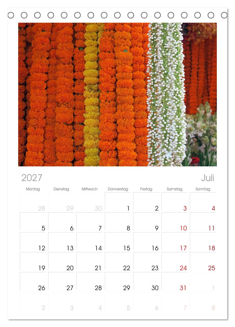 Asien - Farbenfrohe Blumenketten