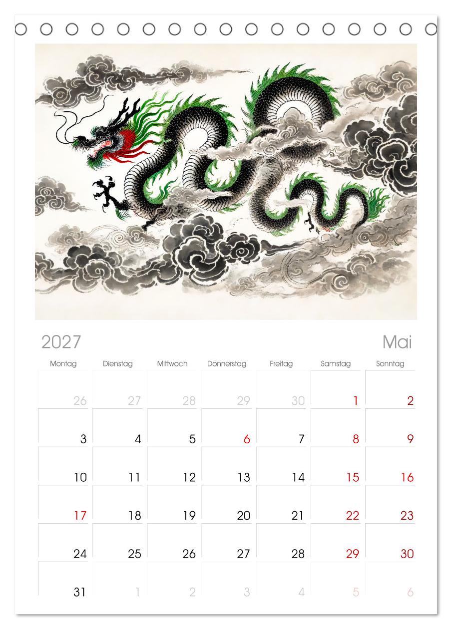 Chinesische Tierkreiszeichen - Kunstvolle KI-Tuschemalerei des Ostens