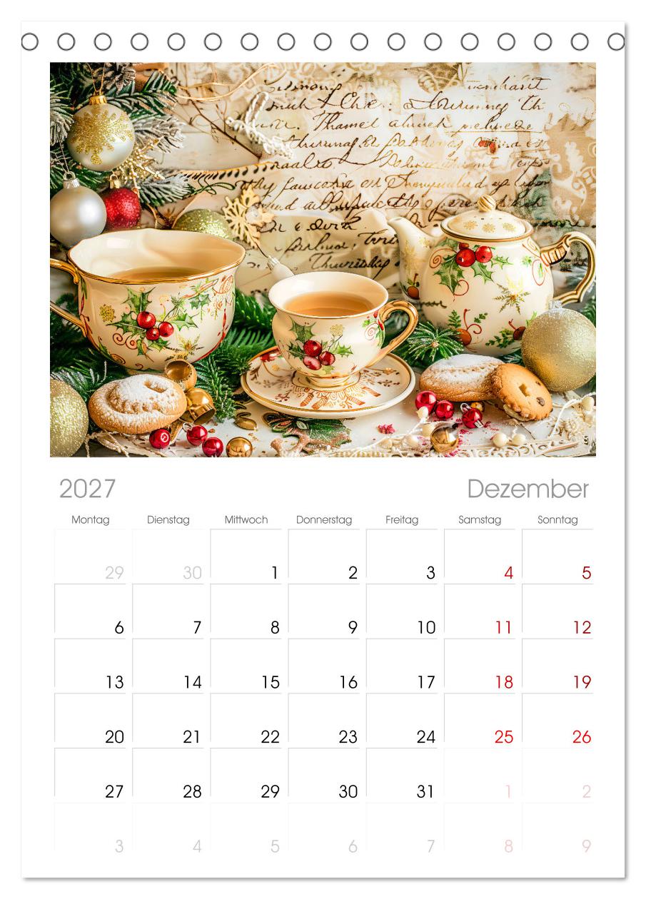 Shabby Chic Romantik - Vintage Tassen, Blumen und nostalgische Briefe