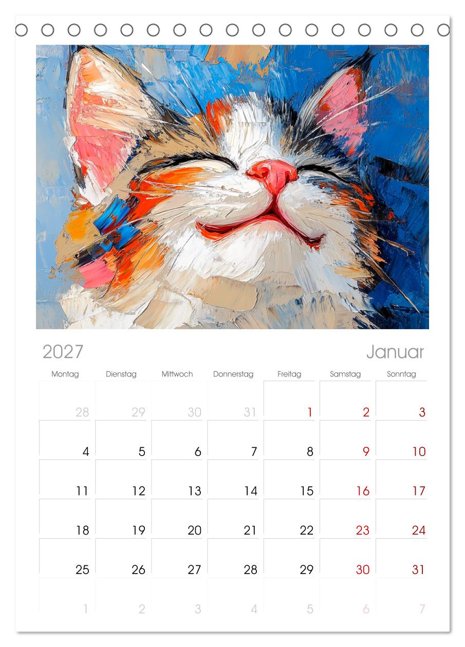Katzengesichter im Ölgemälde-Stil. Liebliche Portraits fürs Herz