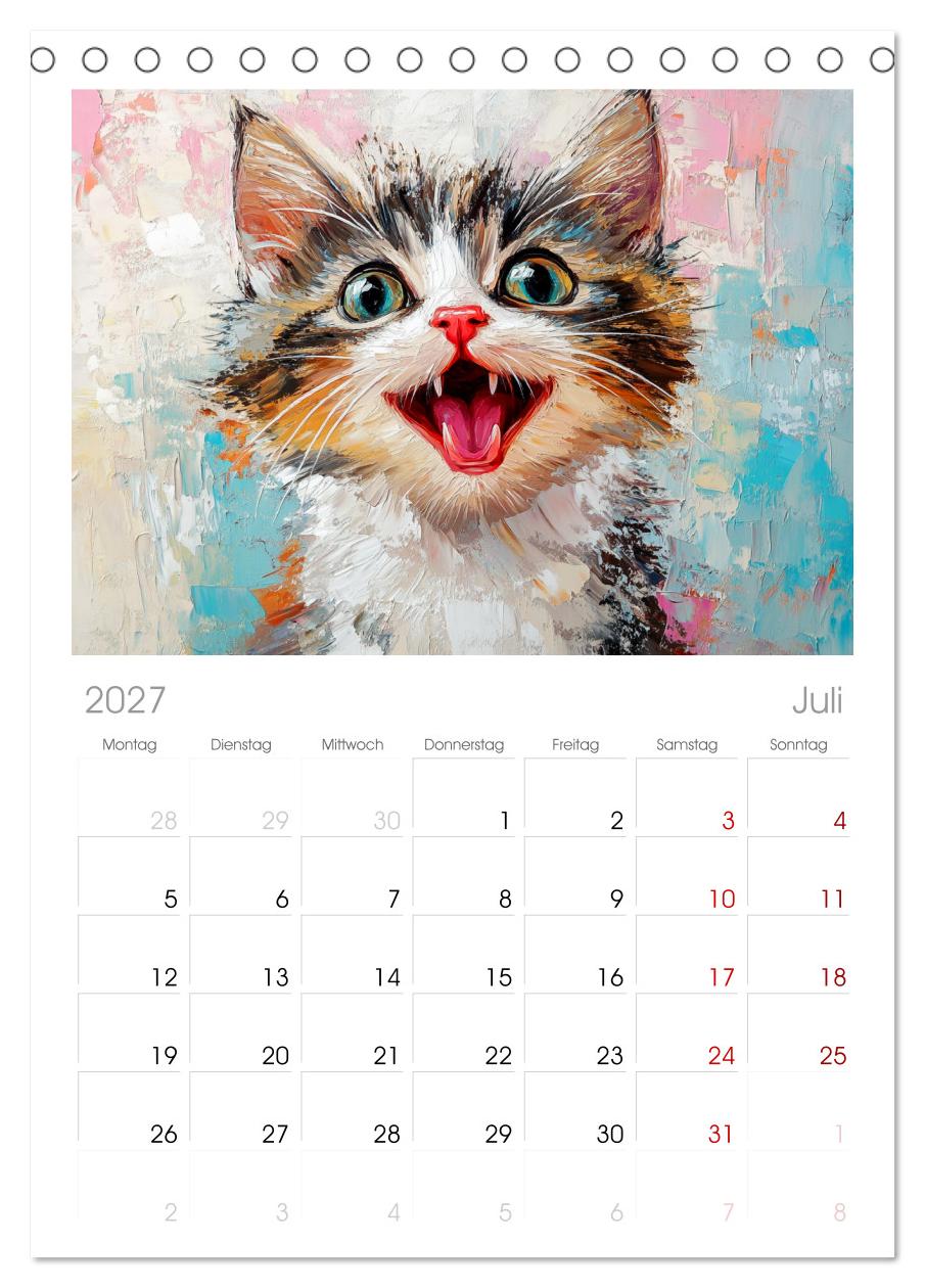 Katzengesichter im Ölgemälde-Stil. Liebliche Portraits fürs Herz
