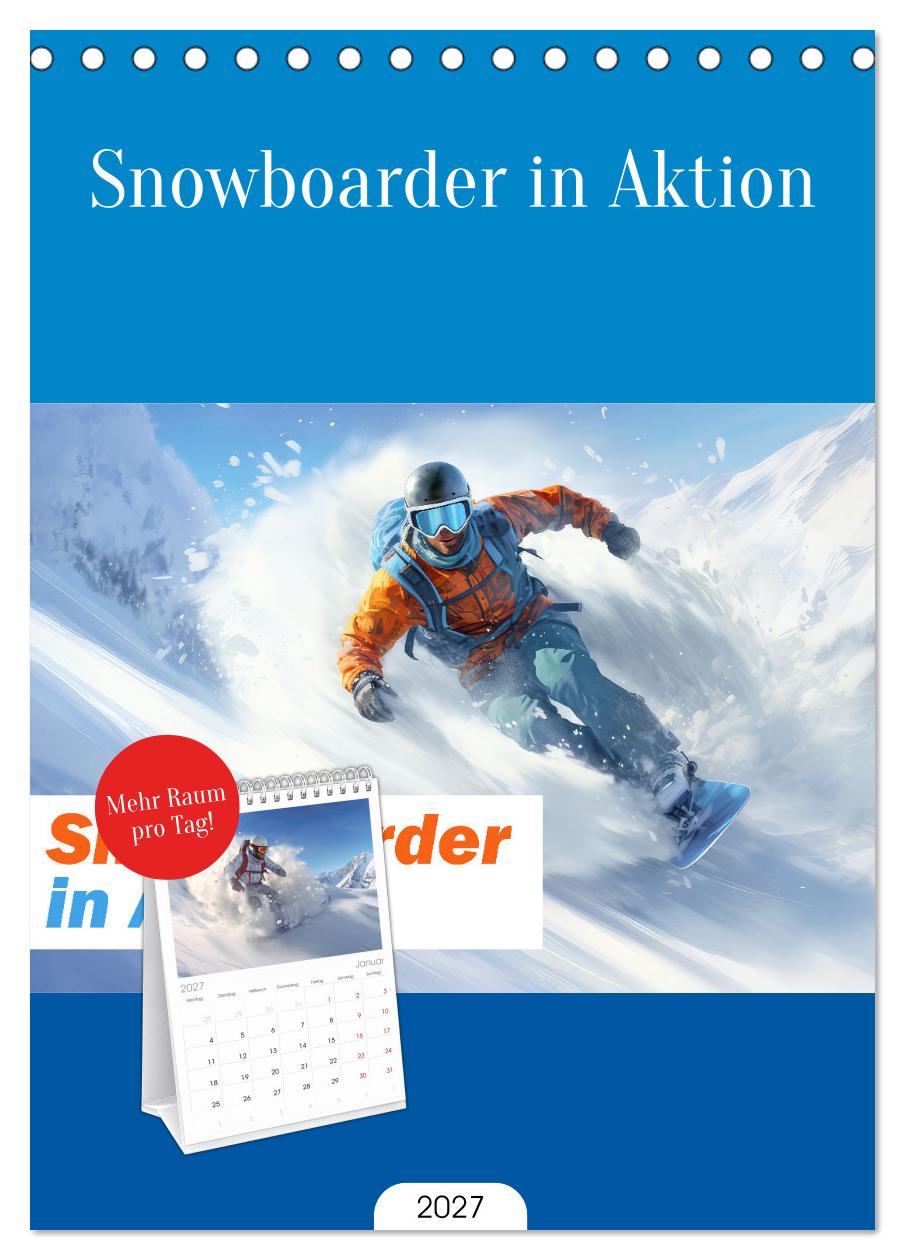 Snowboarder in Aktion