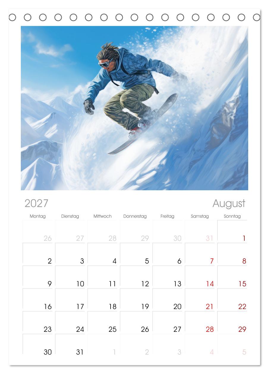 Snowboarder in Aktion
