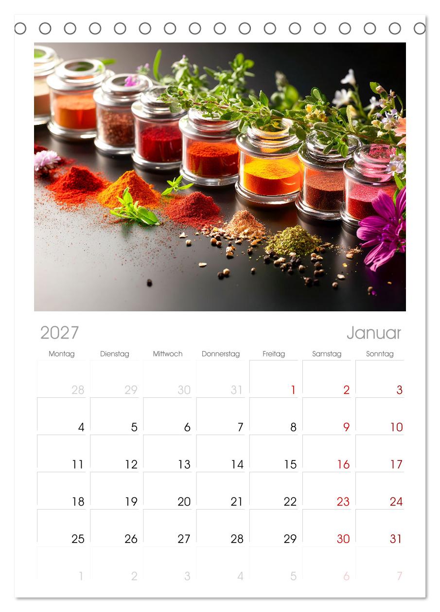 Küchenkalender Glaswerk