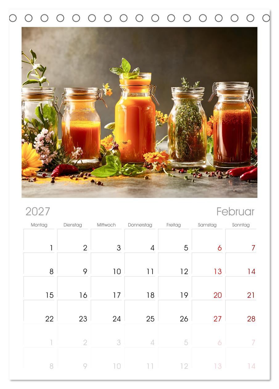 Küchenkalender Glaswerk