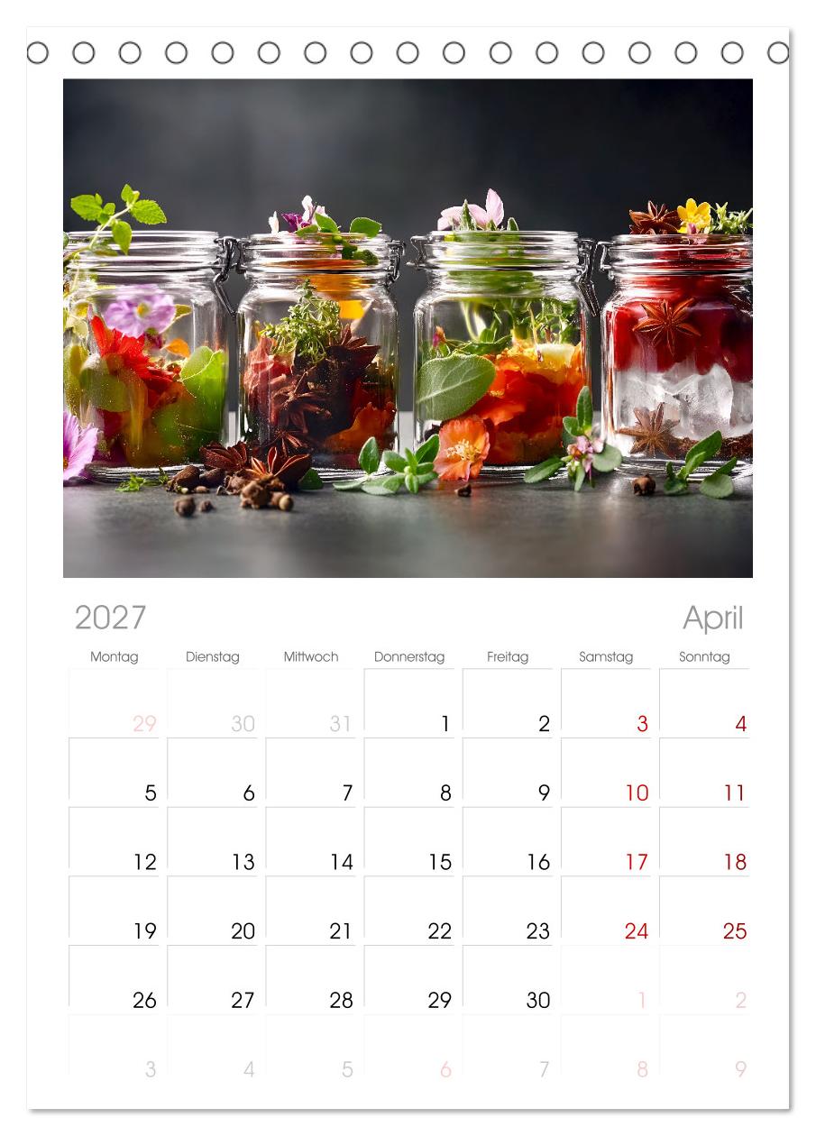 Küchenkalender Glaswerk