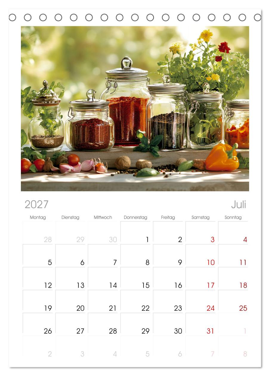 Küchenkalender Glaswerk