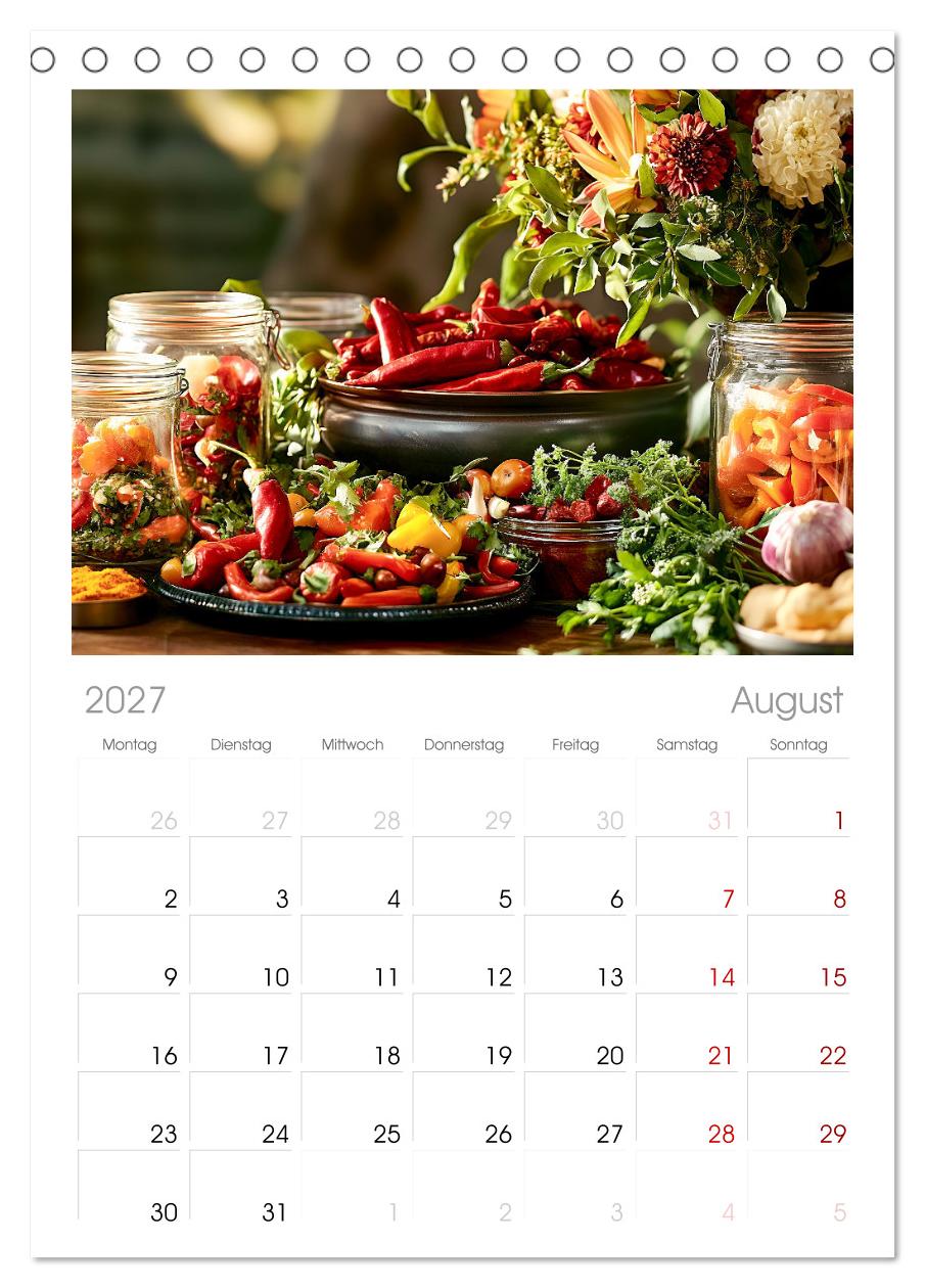 Küchenkalender Glaswerk
