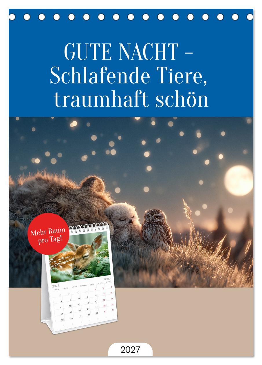 GUTE NACHT - Schlafende Tiere, traumhaft schön
