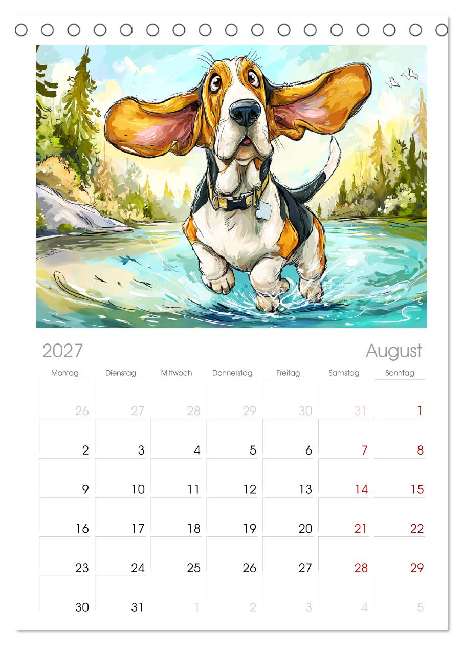 Basset Fun. Niedliche Hunde Cartoons zum Schmunzeln