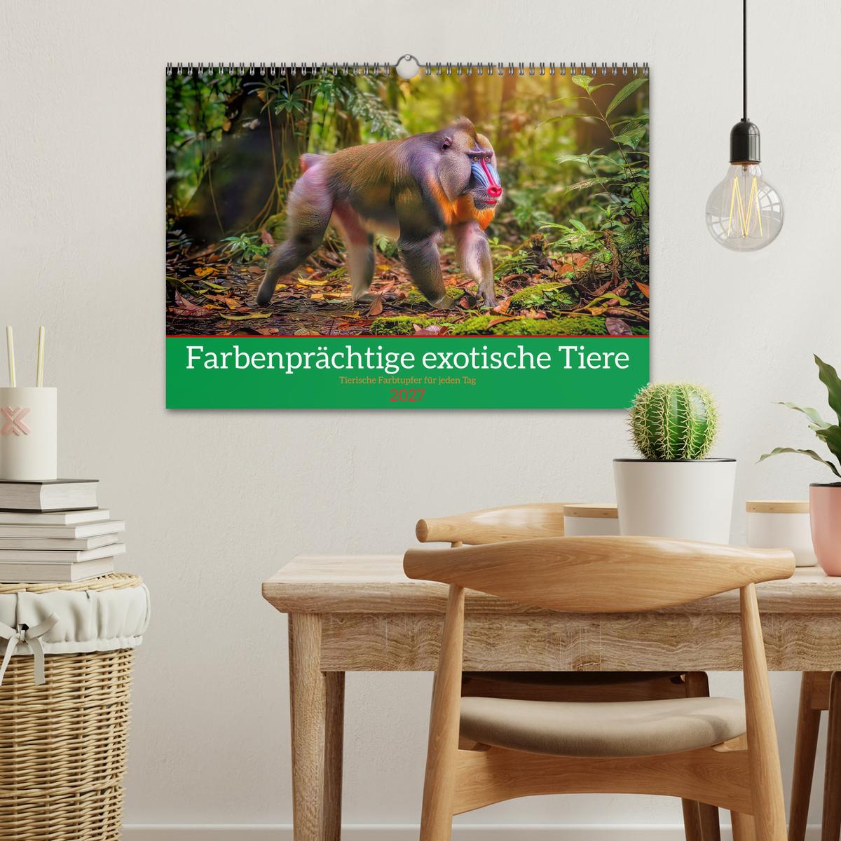 Farbenprächtige exotische Tiere