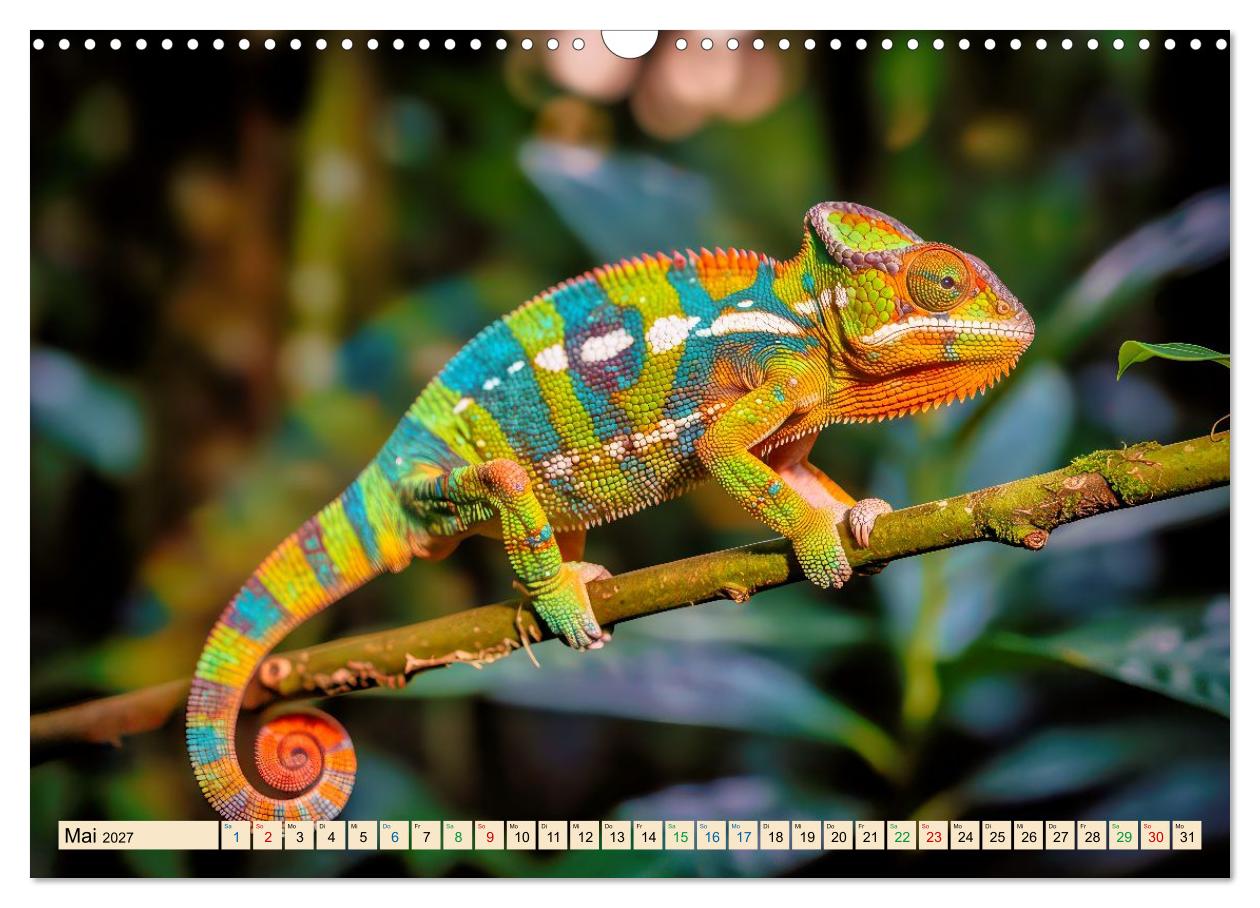 Farbenprächtige exotische Tiere